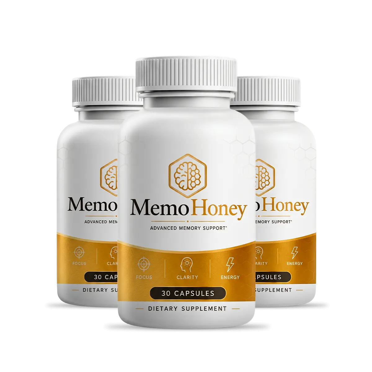 Three-bottle MemoHoney package