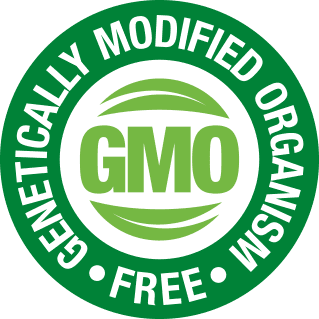 GMO-free positioning badge